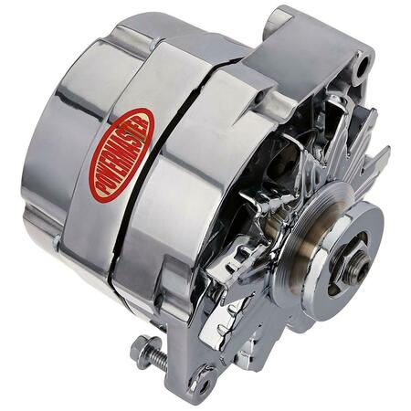 POWERMASTER Alternator Polished Delco 140 Amplifiers 1 Wire P66-67293